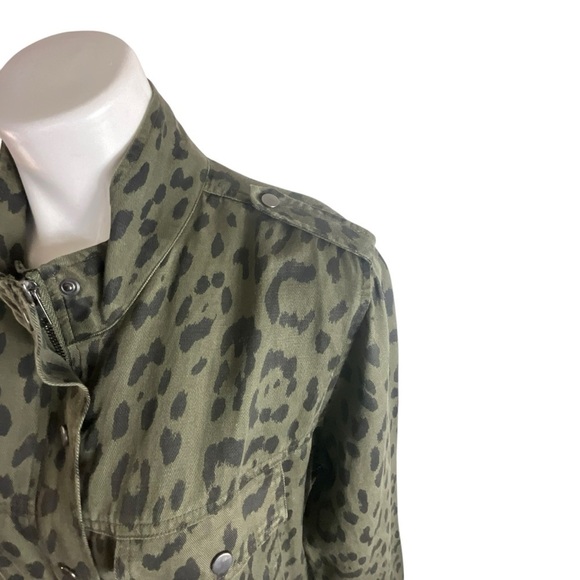 Rails Collins Leopard Military Jacket in Sage Green - Picture 15 of 16